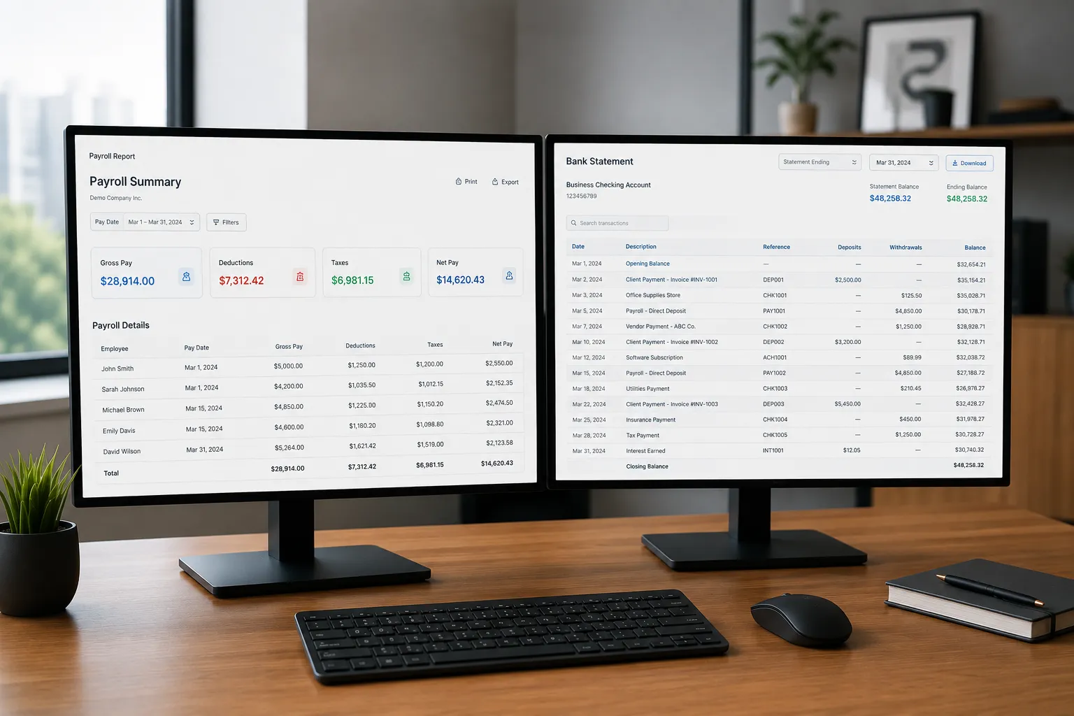 Close calendar setup